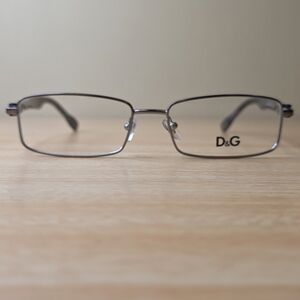 D&G Gunmetal Rectangular Eyeglasses